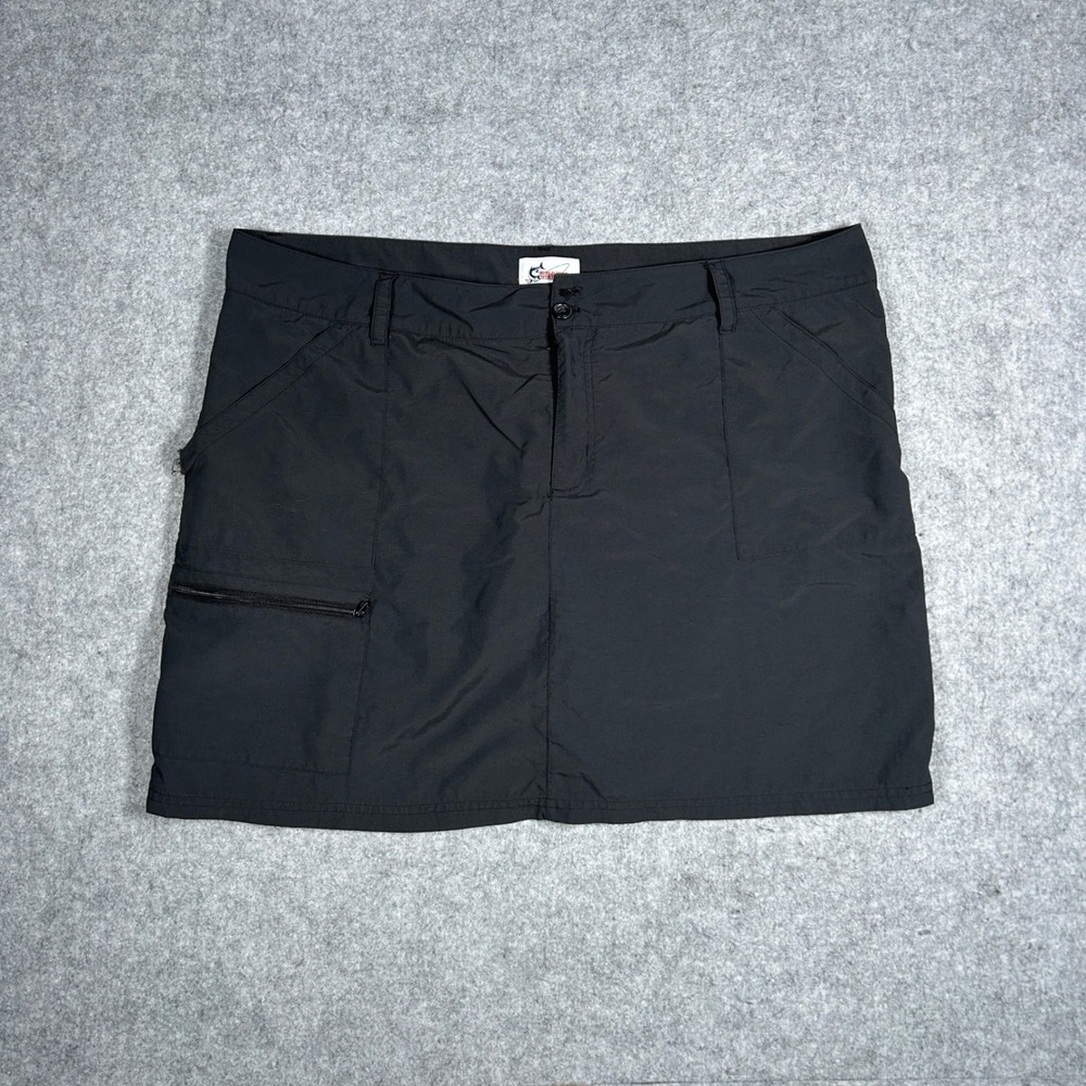 World Wide Sportsman Skirt Womens 18 Black Fishing Hiking Outdoor Performance